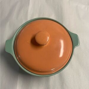 VTG MCM CRONIN BAKE OVEN MCM Turquoise 1QT Casserole Dish with Lid